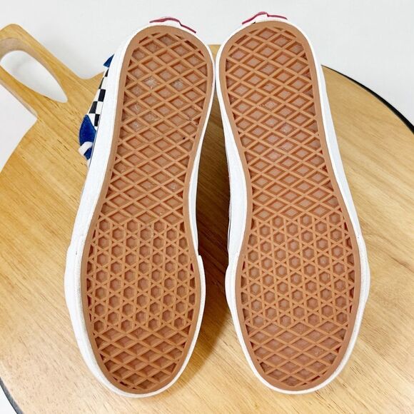 Vans SK8 Hi Big Style Multi Pattern High Top Sneakers Blue Red Black 5 Big Kids - Picture 8 of 11